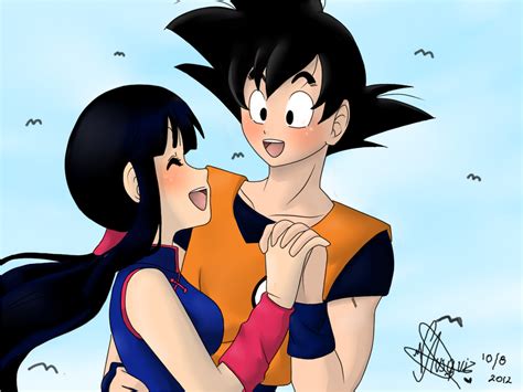 Goku And Chi Chi By Vika01 On Deviantart