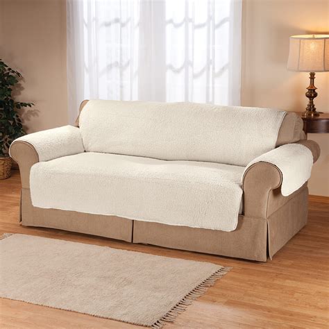 sherpa sofa protector  oakridge couch cover miles kimball
