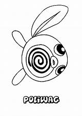Pokemon Coloring Poliwag Pages Tangrowth Sheets Pikachu Printable Party Color sketch template