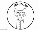 Pete Cat Coloring Sticker Printable Pages Bettercoloring Color Peaceful Book Kids sketch template