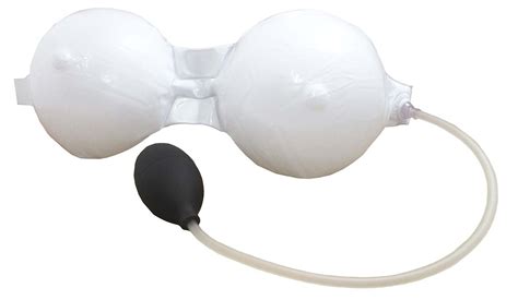 Inflatable Fake Boobs Breast Novelty Gag Humor Costume Accessory T