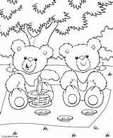 Teddy Picnic Cool2bkids Teddybear Preschool sketch template
