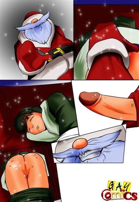 gay santa is banging his little elf in silver cartoon picture 4