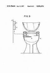 Toilet Patents Patent Claims Drawing sketch template