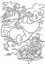 Coloring Lion King Matata Hakuna Pages Bugs Timon Eating Kleurplaat Disney Kids Book Hellokids Sheets Kleurplaten Color Leeuwenkoning Print Fun sketch template