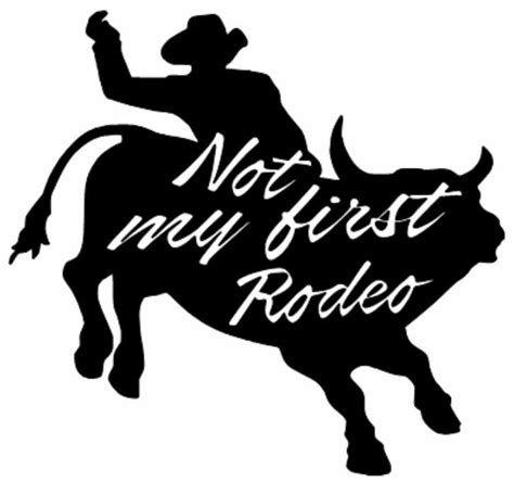 rodeo permanent vinyl decal window windshield etsy