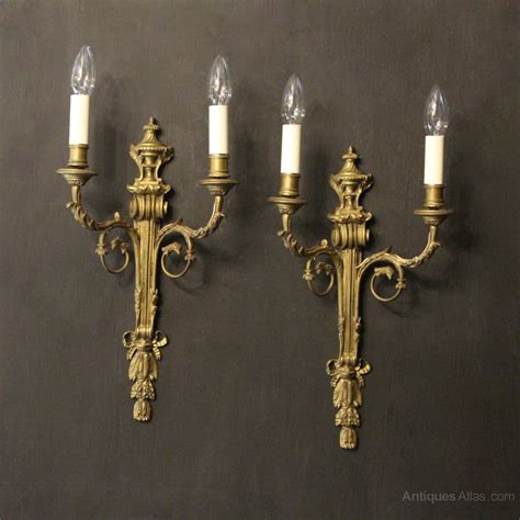 Antiques Atlas French Pair Of Bronze Antique Wall Sconces