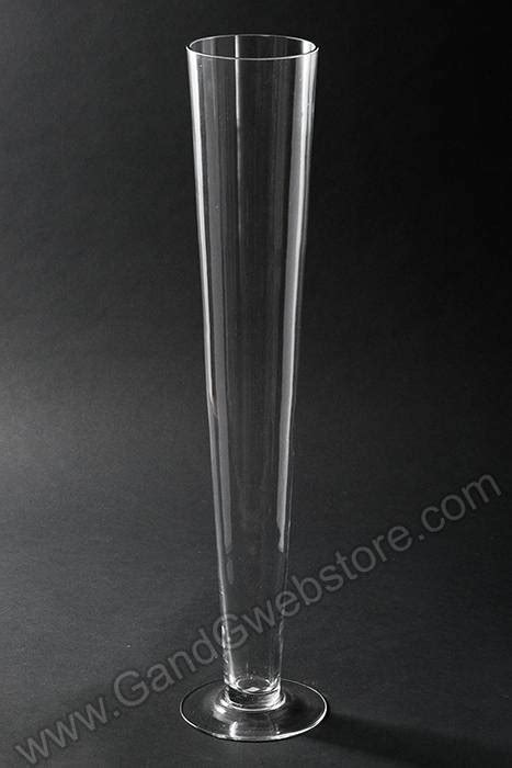 5 X 4 25 X 23 5 Fluted Glass Vase Clear