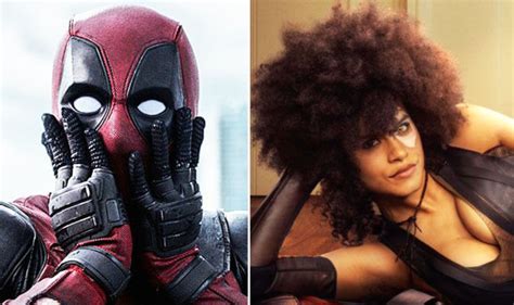 deadpool 2 first look at domino and she is super sexy