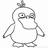 Coloring Psyduck Xcolorings sketch template