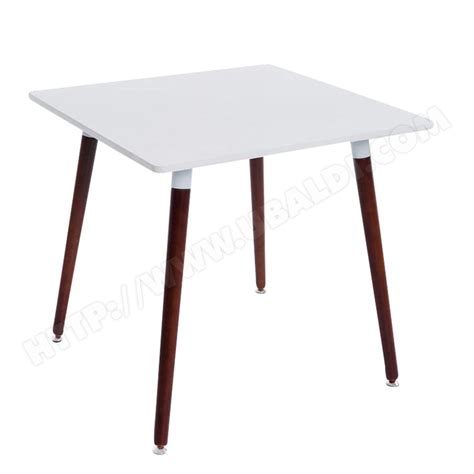 table de cuisine table dappoint carree  pieds en bois fonce  cm tab decoshop pas