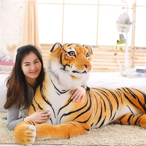 lengte inclusief staart tijger knuffel simulatie tiger soft animal tiger pluche kussen speelgoed