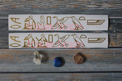 hieroglyphs hieroglyphics ancient egyptian    fly egypt vinyl decal bumper sticker dreams