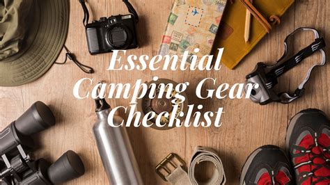 essential camping gear checklist