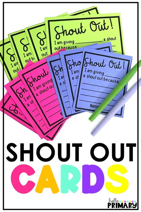 printable employee shout  cards
