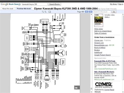 kawasaki bayou  wiring diagram cadicians blog