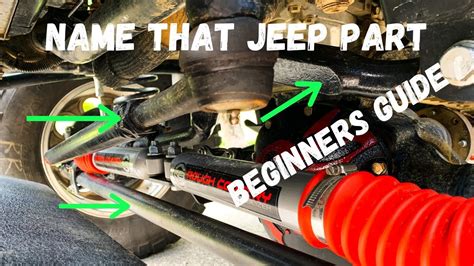 beginners guide  identify  jeep wrangler front  parts youtube