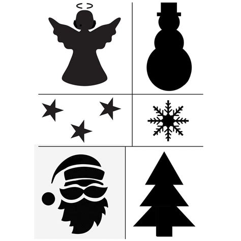 peelable glass paint christmas stencil craft pack thorndown wood