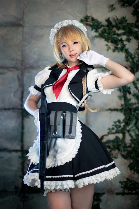 new girls frontline cosplay from spiral cats fires up the g36