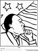 Coloring Martin King Luther Pages Mlk Dr Popular sketch template