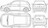 Lancia Ypsilon 2004 Blueprints Clipart Hatchback Clipground sketch template