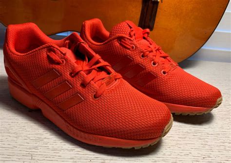 adidas boys youth zx flux torsion athletic shoes ortholite red   ebay