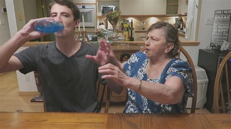drinking deadly poison prank w my grandma funny