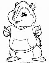 Coloring Chipmunk Pages Print Colouring Popular sketch template