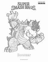 Smash Coloring Bowser Super Brothers Bros Pages Ultimate Fun sketch template