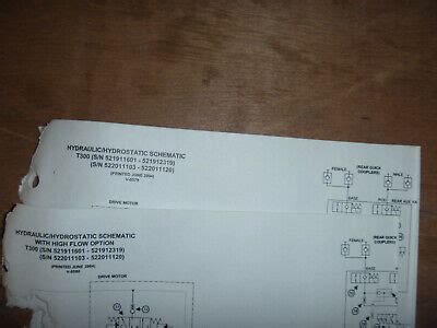 bobcat  skid steer hydraulic schematic diagram manual sn   ebay