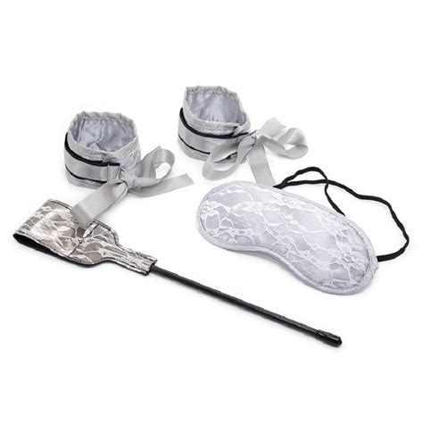 Buy Lace Mask Blindfold Whip Handcuffs Set Adult
