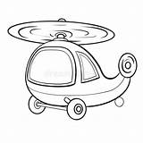 Illustration Helicopter sketch template