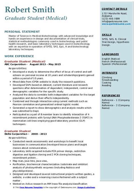 medical student resume format  cv template resume examples cv