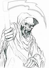 Reaper Grim Sheriff sketch template