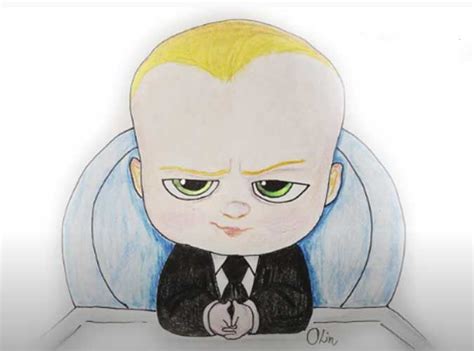 draw boss baby step  step easy  simple