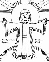 Transfiguration Coloring Sunday Pages Clip Bulletin Bulletins sketch template