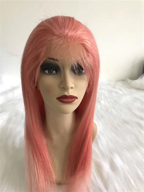 pink hot sale human hair wig  selling wig yl
