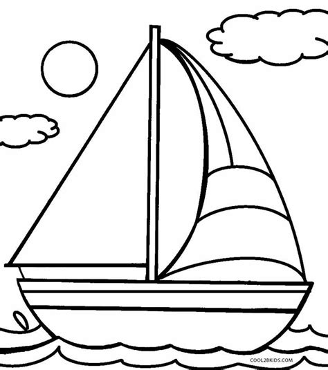 printable boat coloring pages  kids coolbkids easy coloring pages