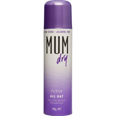 mum dry active all day antiperspirant deodorant 100 g big w
