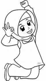 Muslimah Mewarnai Hijab Colouring Gebet Ausmalen Seni Islamis Einfache Zeichnungen Handwerk Malbücher Nonne Putri Mewarna Basteln Disimpan Papan Kunjungi Sphotos sketch template