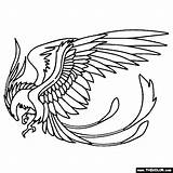 Phoenix Coloring Pages sketch template