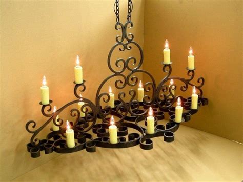 hand  wrought iron chandelier  jensen design