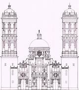 Catedral Puebla Iglesias Fachadas Iglesia Barroco Wikipedia Arte sketch template