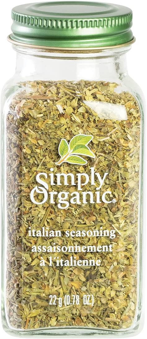 Simply Organic Italian Seasoning Certified Organic 22g Glass Bottle