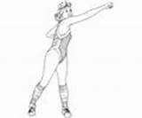Aerobics Coloring Pages Exercises Aerobic sketch template