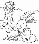 Coloring Pages Farm Sheep Kids Colouring Animal Colorir Para Fazenda Da Bichinhos Color Popular Coloringhome sketch template