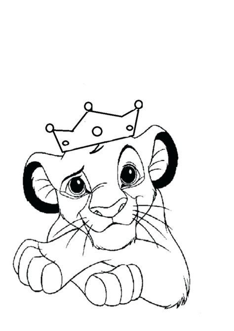 baby lion coloring pages  getcoloringscom  printable colorings