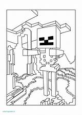 Minecraft Wither Coloring Pages Printable Color Print Getcolorings Skeleton Colorings Ske sketch template