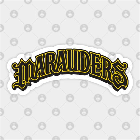 marauders sports logo marauders autocollant teepublic fr