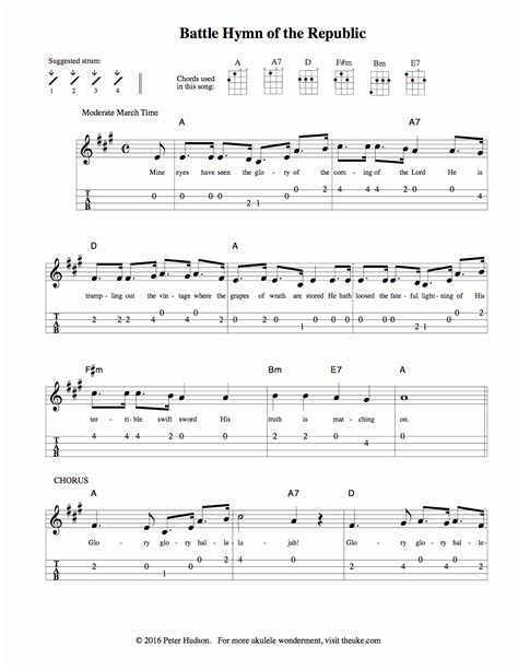 ukulele sheet  theuke  printable ukulele songs